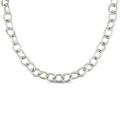 14k White Gold 17-inch Curb Chain Necklace