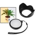 Camera Lens Hood/ White Balance Filter for Canon Rebel T3i X5