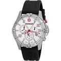 Wenger Men's 'Squadron Chrono' White and Red Dial Watch