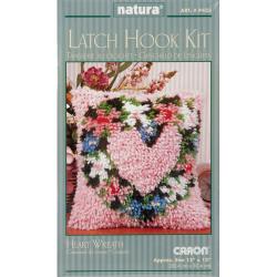Caron Natura Heart Wreath Latch Hook Kit (12 x 12)