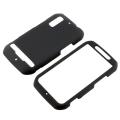 Black Rubber Coated Case for Motorola Photon MB855 4G
