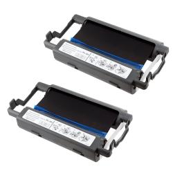 Black Thermal Transfer Ribbon Cartridge for Brother PC201 (Pack of 2)
