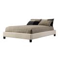 Sarajevo Beige Fabric King Platform Bed