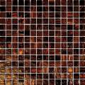 Glass Brown Irridisccent 4-mm Mosaic Tile (Case of 20)