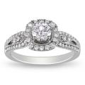Miadora 14k White Gold 1ct TDW Diamond Ring (G-H, I2-I3)