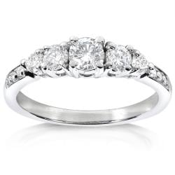 14k White Gold 3/5ct TDW Diamond Engagement Ring