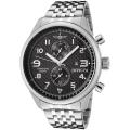 Invicta Men's 'Invicta II' Black Carbon Dial Stainless Steel Watch