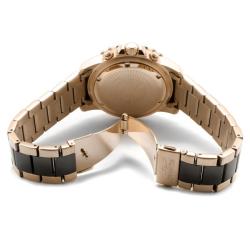 Invicta Men's 'Invicta II' Chronograph Black Dial Two Tone Watch