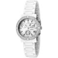 Invicta Women's 'Ceramics' Chronograph Diamond White Ceramic Watch