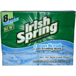 Irish Spring 'Clean Scrub' 4-ounce Deodorant Soap (Pack of 8)