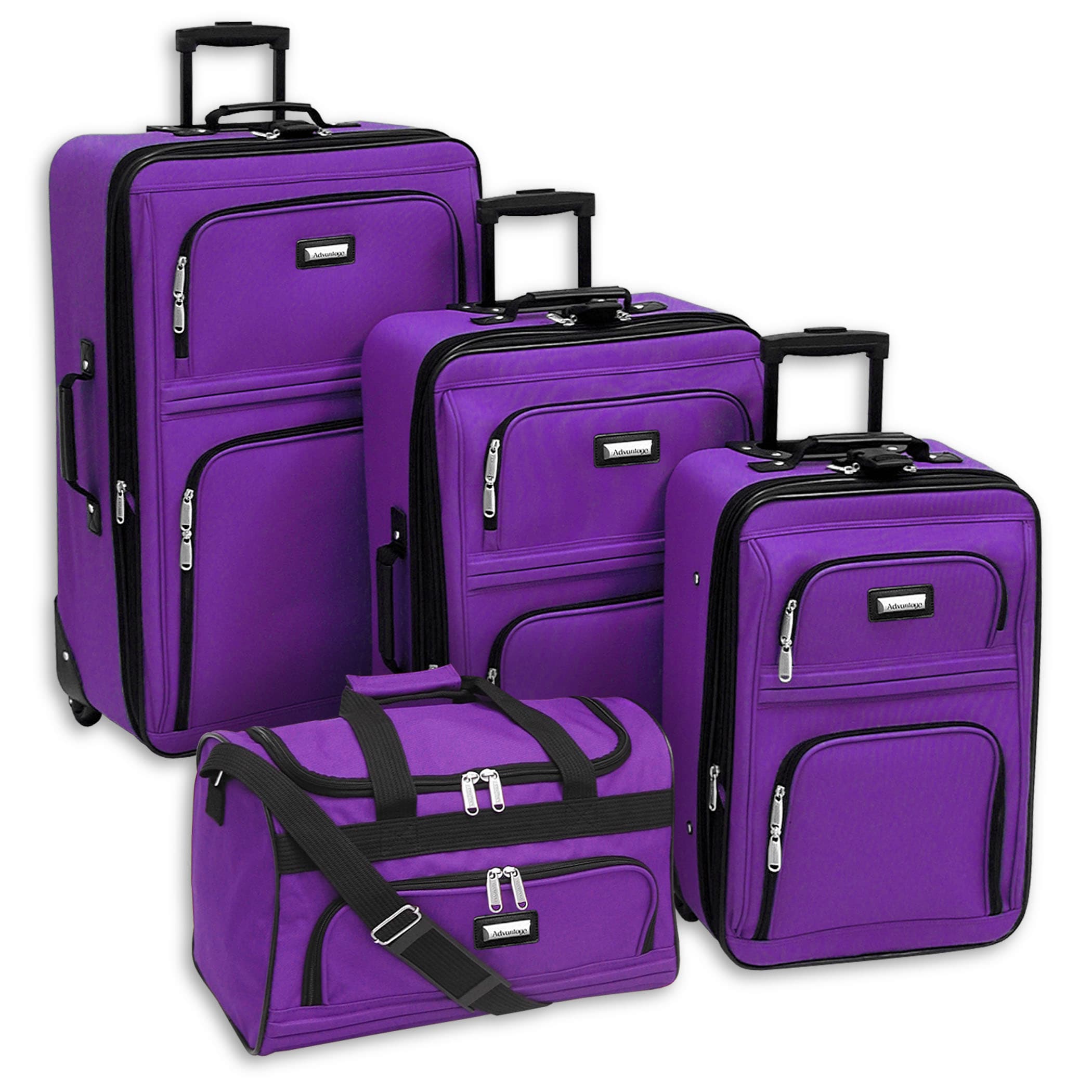 Advantage Trends Collection Amethyst 4-piece Luggage Set - 13858756 - comicsahoy.com Shopping ...