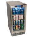 EdgeStar 84-can Stainless Steel with Glass Door Outdoor Beverage Refrigerator