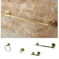 Polished Brass 4-piece Bathroom Accessory Set