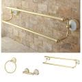Polished Brass 3-piece Bathroom Accessory Set