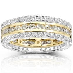 14k Gold 2ct TDW Diamond 3-piece Stackable Eternity Ring Set (H-I, I1-I2)
