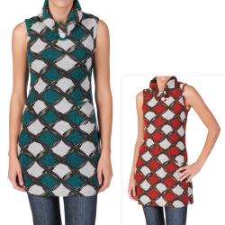 Journee Collection Junior's Sleeveless Turtleneck Tunic