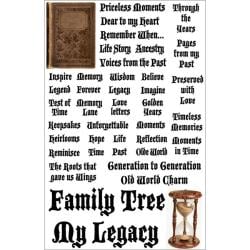 Heritage Cardstock Stickers Words