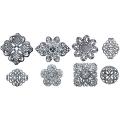 Fabscraps Boxed 'Old Silver 1' Filigree Embellishment Assortment (Case of 80)