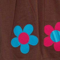 Sophia's Style Girl's Brown Daisy 2-piece Set