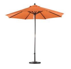Premium 9-foot Tuscan Orange Patio Umbrella with Base