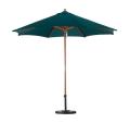 Premium 9-foot Hunter Green Patio Umbrella with Base