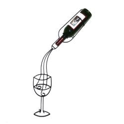 Decorative Wrought Iron Wine Bottle Rack