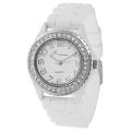 Tressa Women's Rhinestone-accented Silicone Watch