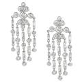 Tressa Silvertone Cubic Zirconia Dangle Earrings