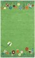 Handmade Children's Summer Grass Green N. Z. Wool Rug (8' x 10')