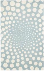 Handmade New Zealand Wool Eternity Blue Rug (7'6 x 9'6)