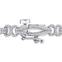 10k White Gold 1 1/10ct TDW Diamond Bracelet (I-J, I2-I3)