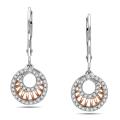10k Two-Tone Gold 1/4ct TDW Diamond Earrings (G-H, I2-3)