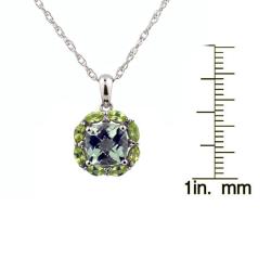 Jenne Gemstone Green Quartz and Peridot Necklace