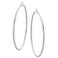 Stainless Steel Polished 64mm Hoop Earrings
