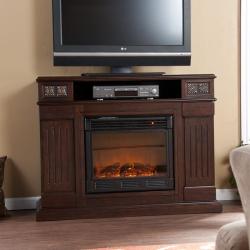 Monarch Espresso Media Console Fireplace
