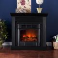 Martel Black Convertible Petite Electric Fireplace