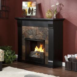 Stonegate Black Gel Fuel Fireplace