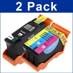 Black and Color Ink Cartridges for Dell V515/ V515W (Pack of 2)