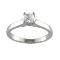 14k White Gold 0.49 CT TDW Certified Clarity-enhanced Radiant-cut Diamond Ring (E, SI2)