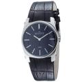 Skagen Men's Black Leather Strap Watch
