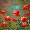 Isabelle Dupuy 'Flowers on Wind 2' Gallery-wrapped Canvas Art