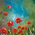 Isabelle Dupuy 'Flowers on Wind 1' Gallery-wrapped Canvas Art