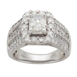 14k White Gold 3ct TDW Diamond Engagement Ring (H-I, I1)