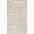 Hand-woven Mandara White Shag Rug (2'6 x 7'6)