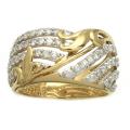 14k Yellow Gold 3/4ct TDW Diamond Ring (H-I, I2)