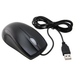 Black USB Optical Scroll Wheel Mouse