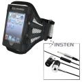 Black Armband/ INSTEN Headphones for iPod/ iPhone
