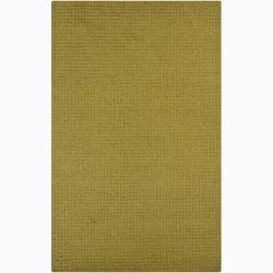 Hand-tufted Mandara Green Rug (9' x 12')