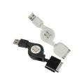 Premium SanDisk Sansa Retractable USB Data Cable