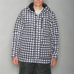 Pipeline Men's Park Check White Snowboard Jacket